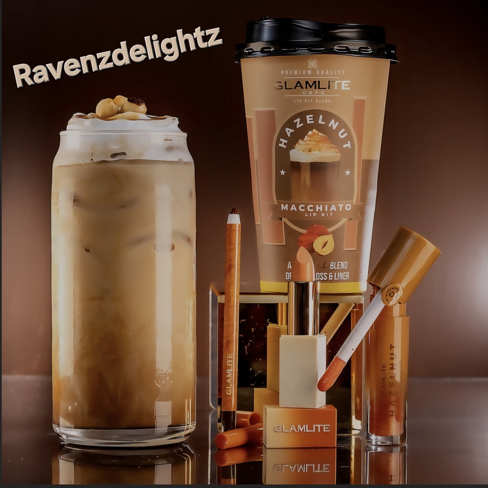 Glamlite Hazelnut Macchiato Lip Kit - Brown